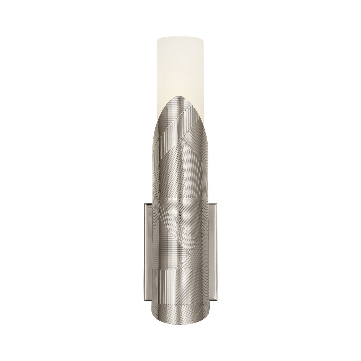 Michael Berman Brut Single Wall Light in Polished Nickel.