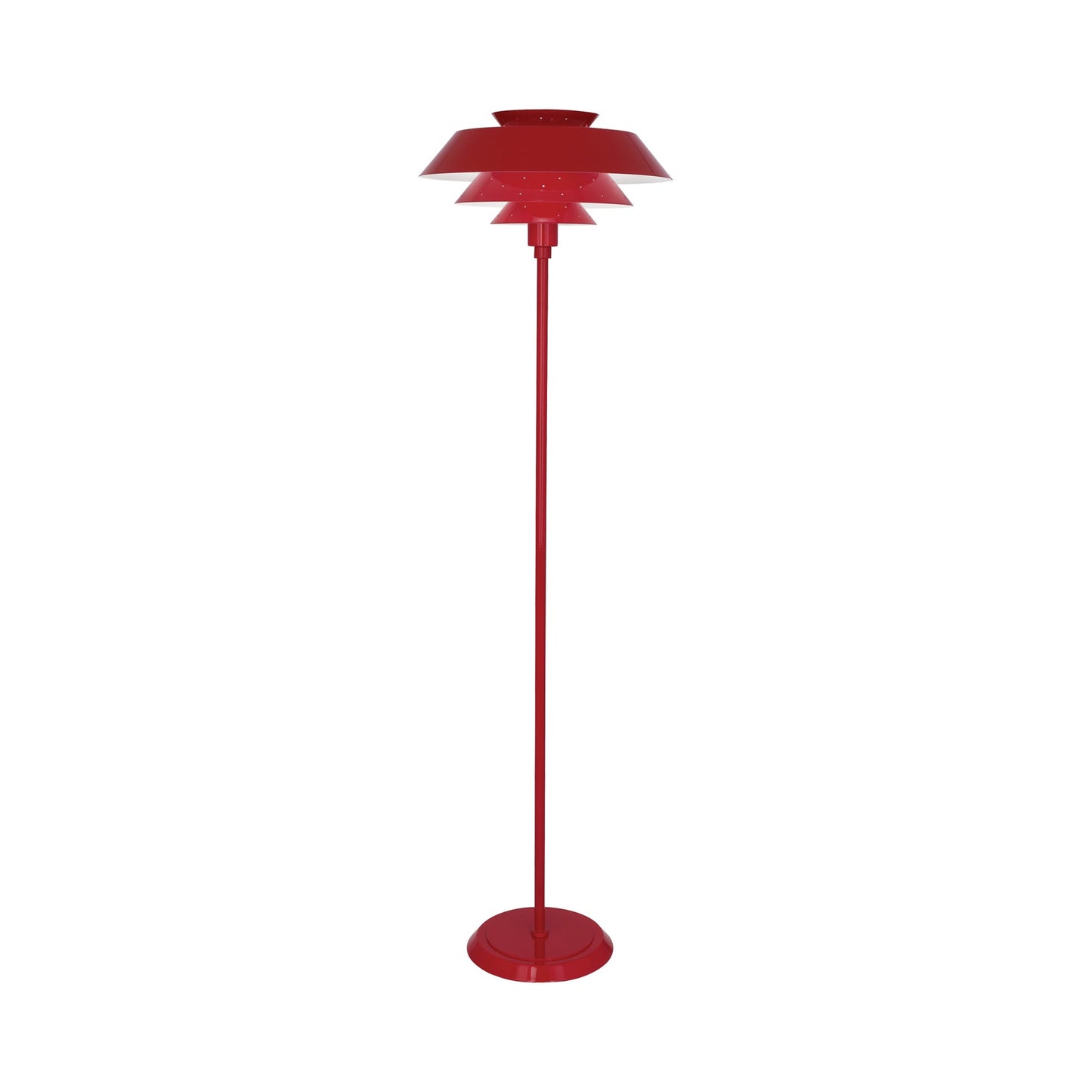 Pierce Floor Lamp in Ruby Red.