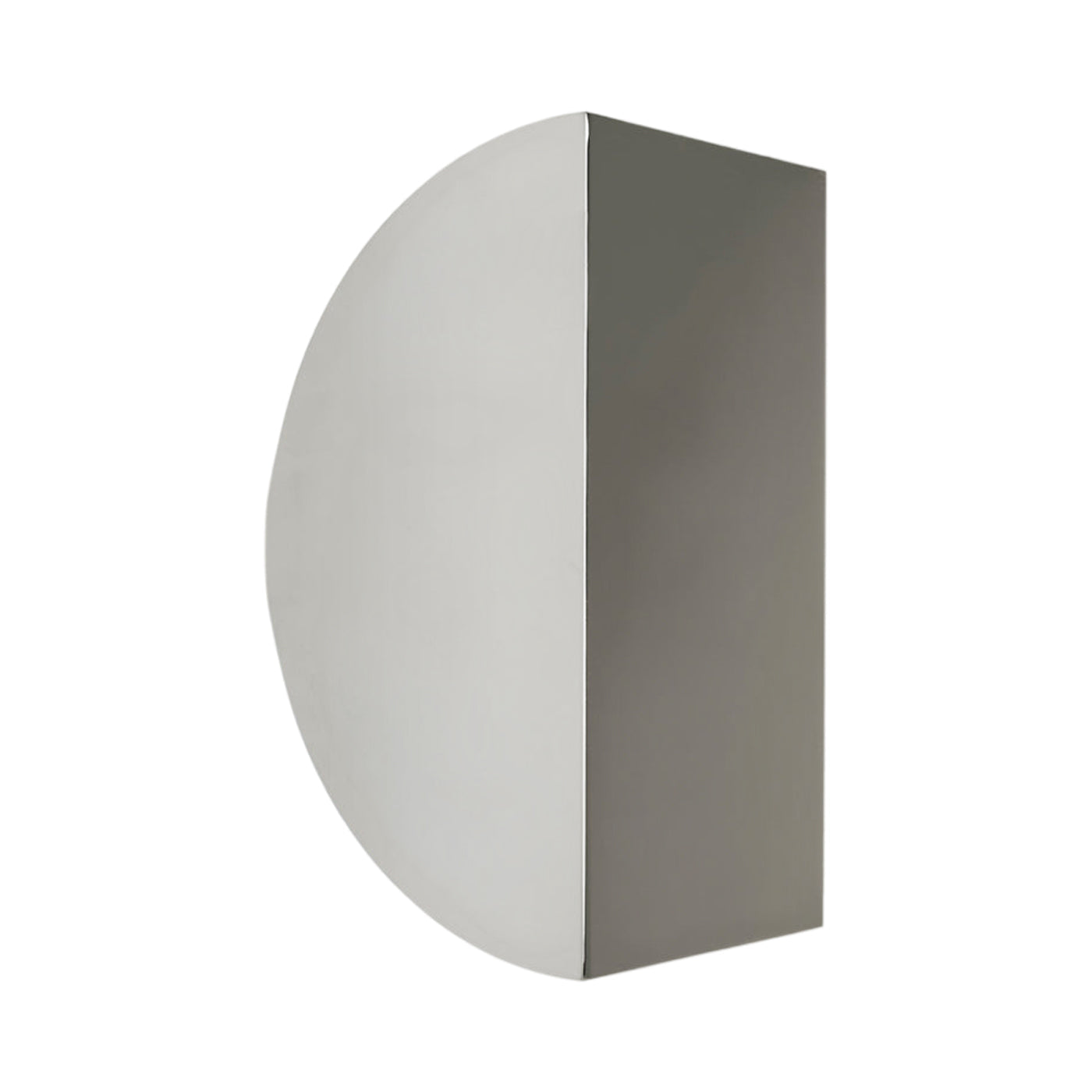 Cora LED Wall Light in Polished Nickel.