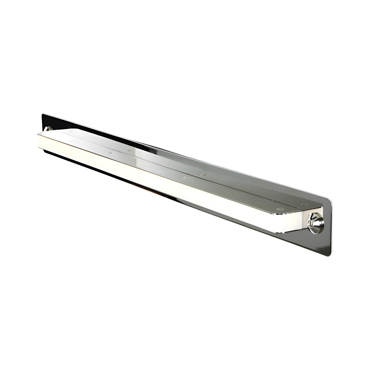 Halo LED Wall Light in Polished Nickel (31.3-Inch).