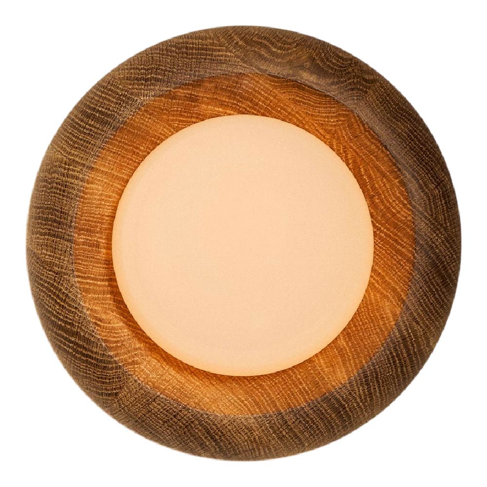 Humboldt LED Wall Light in White Oak (16-Inch).