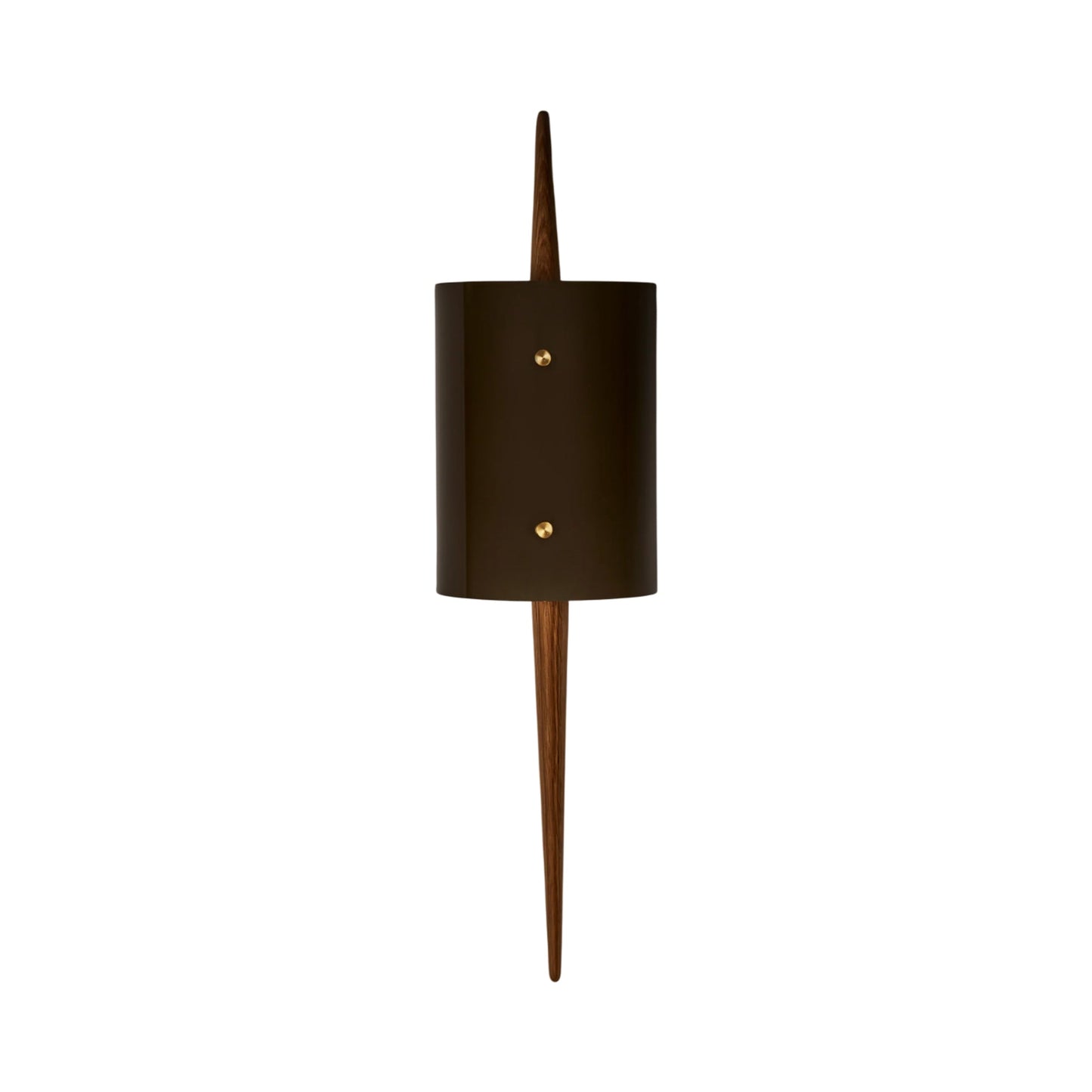 The Laddi Cylinder LED Wall Light in White Oak.