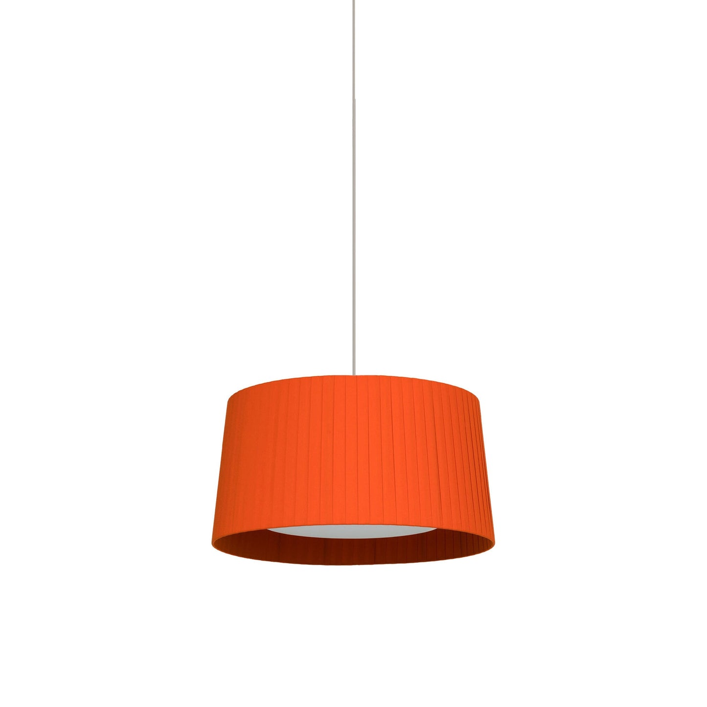 GT5 / GT6 Single Pendant Light in White/Red-amber (24.4-Inch).