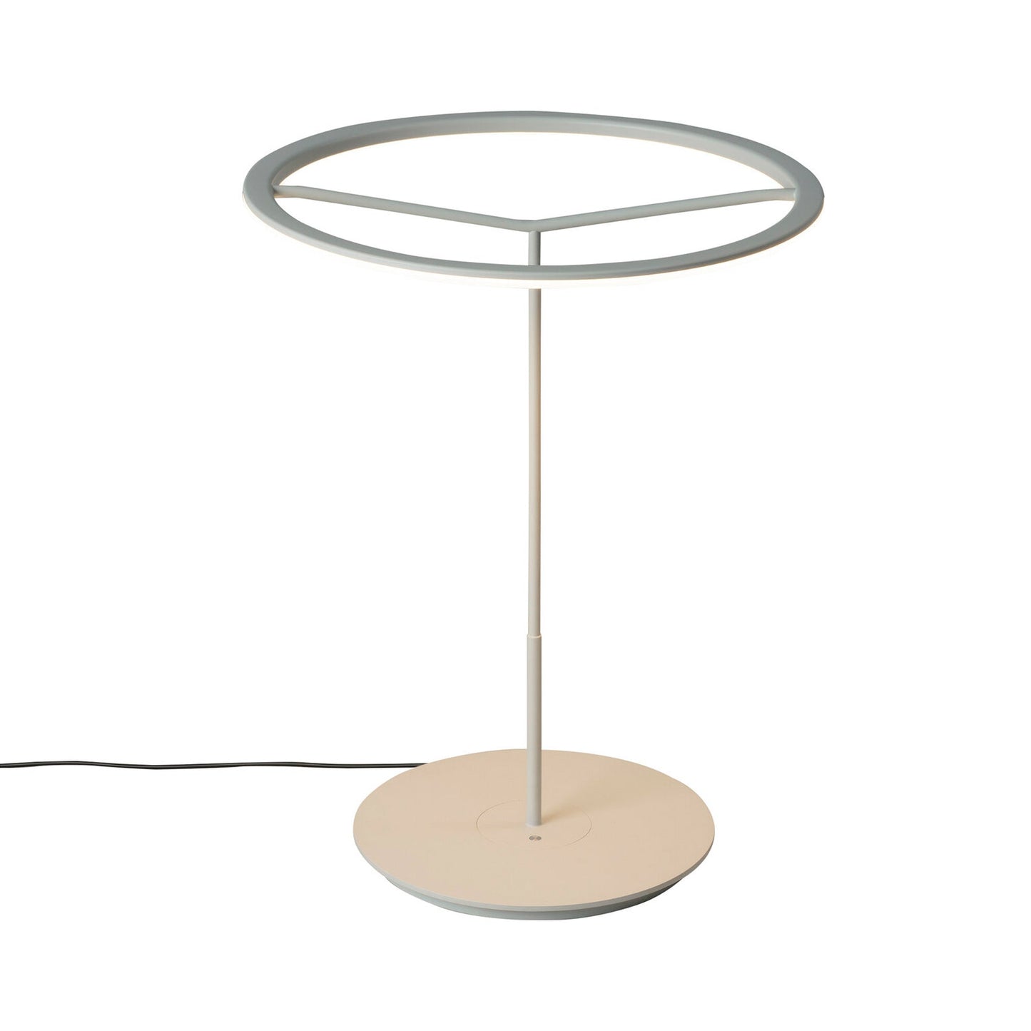 Sin LED Table Lamp in White Grey/Without Lamp Shade (Large).
