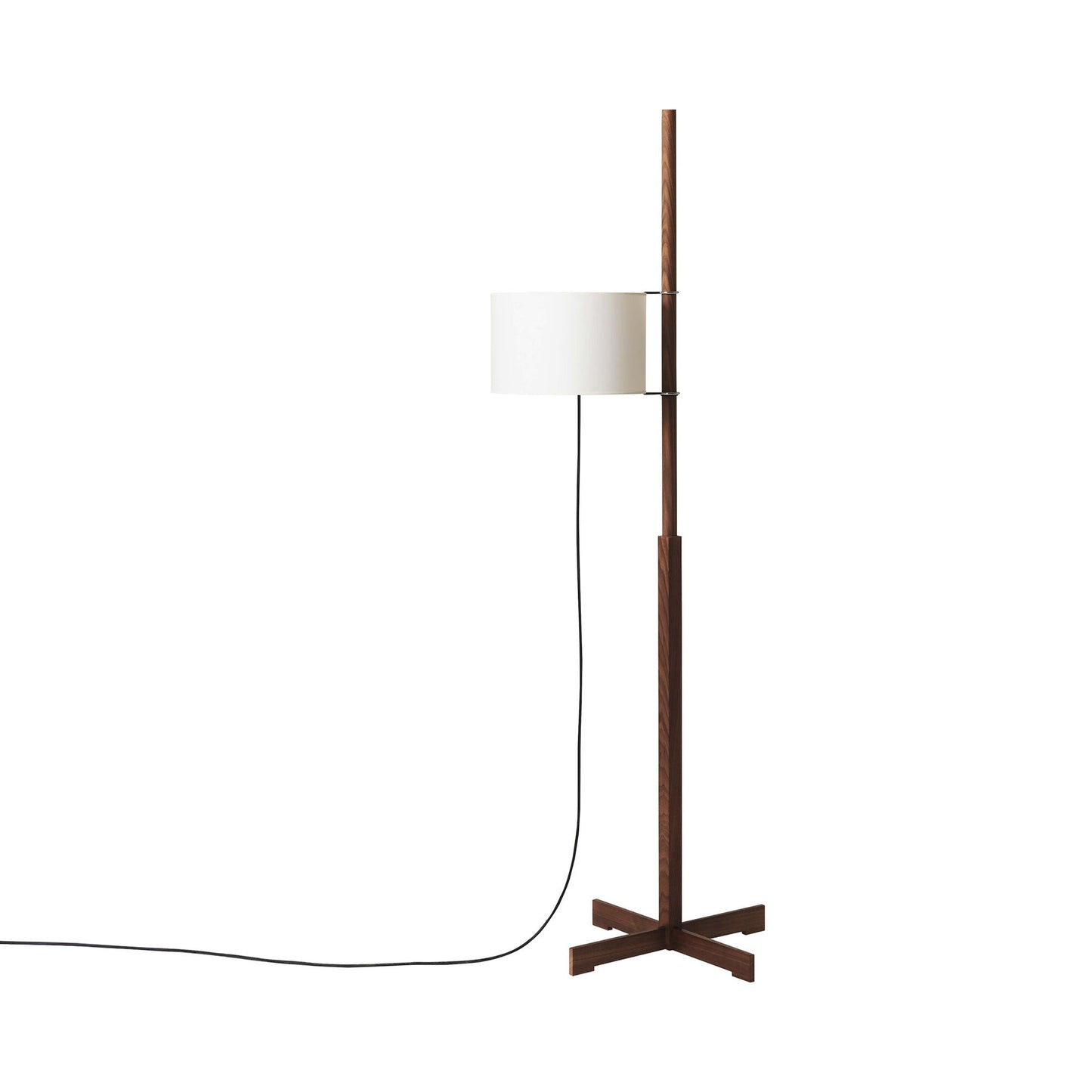 TMM Floor Lamp in Walnut (White).