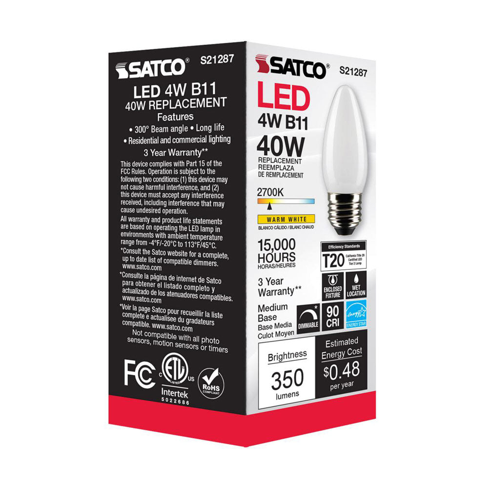 Medium Base C Type LED Bulb in Detail.