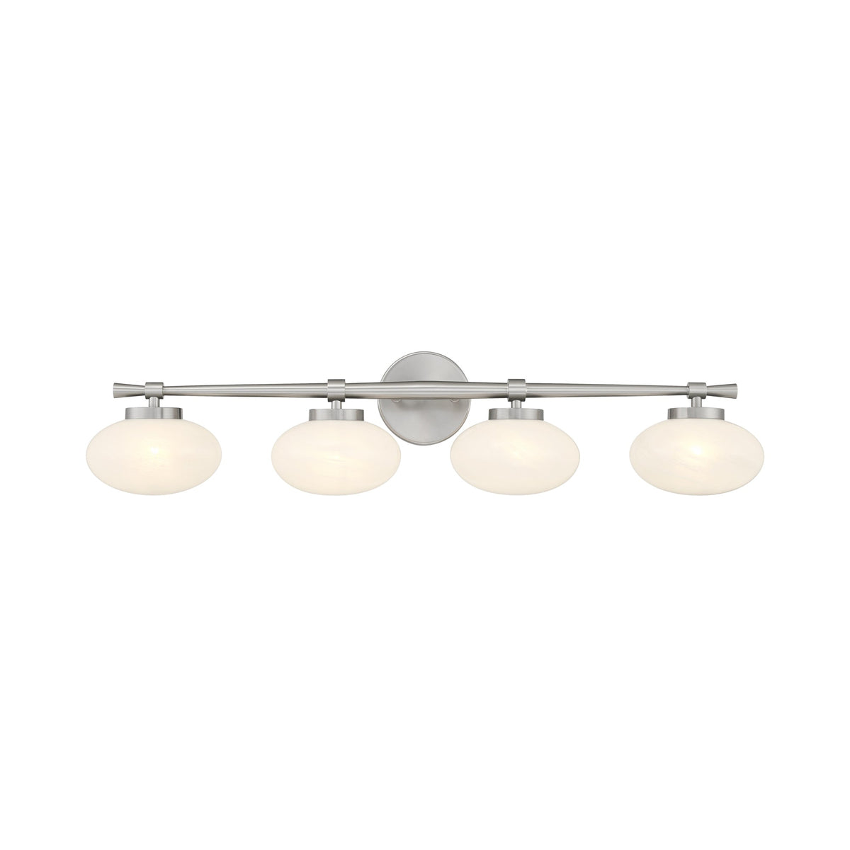 Barrow Bath Vanity Light in Satin Nickel (4-Light).