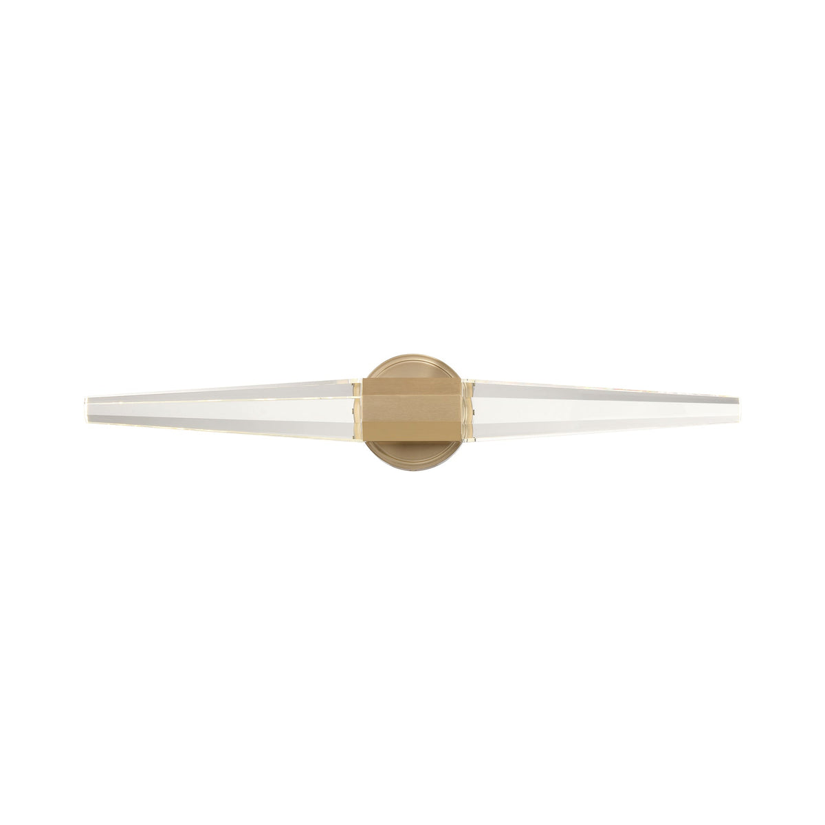 Beaumont LED Bath Vanity Light in Noble Brass (28-Inch).