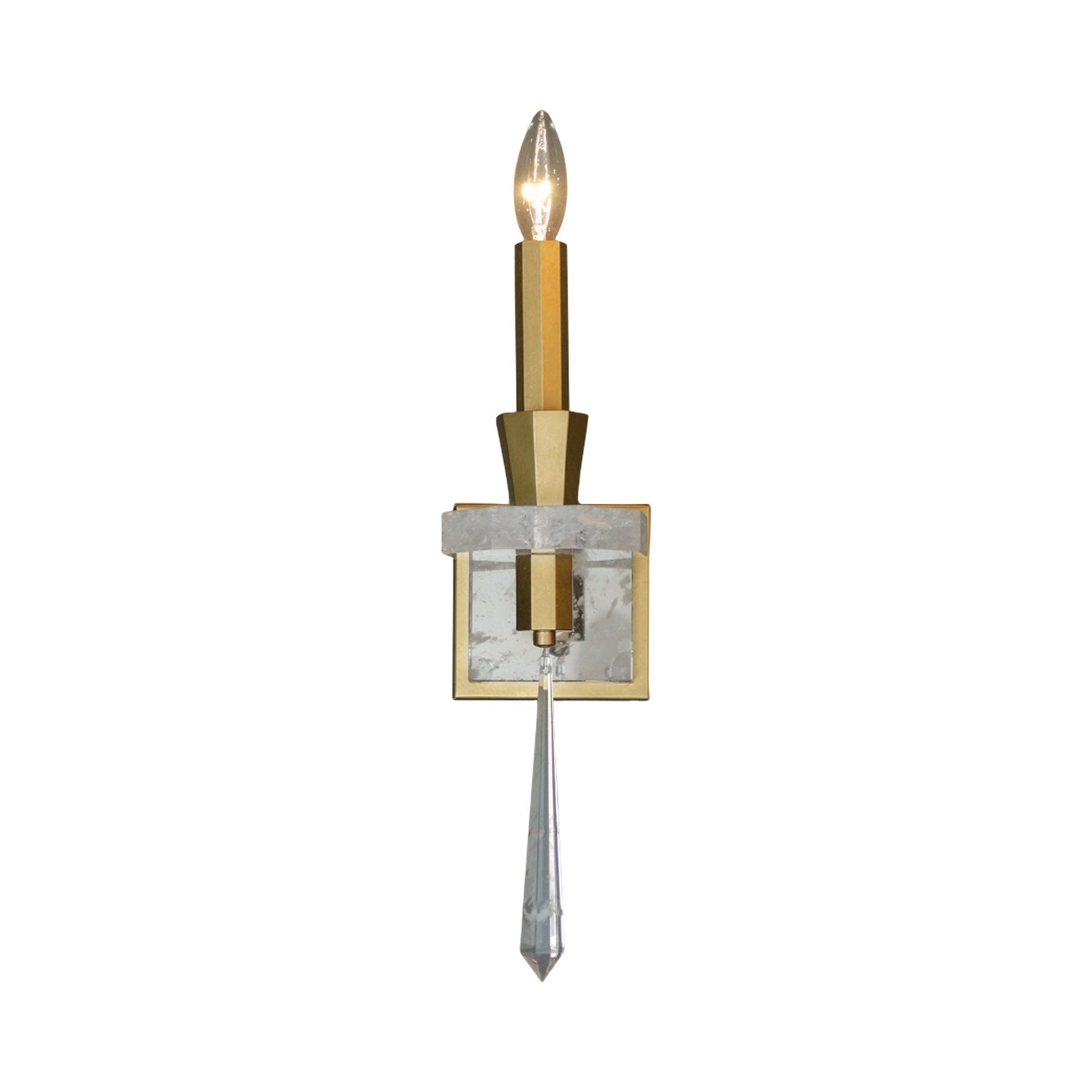Amadeus Wall Light in Heirloom Gold.