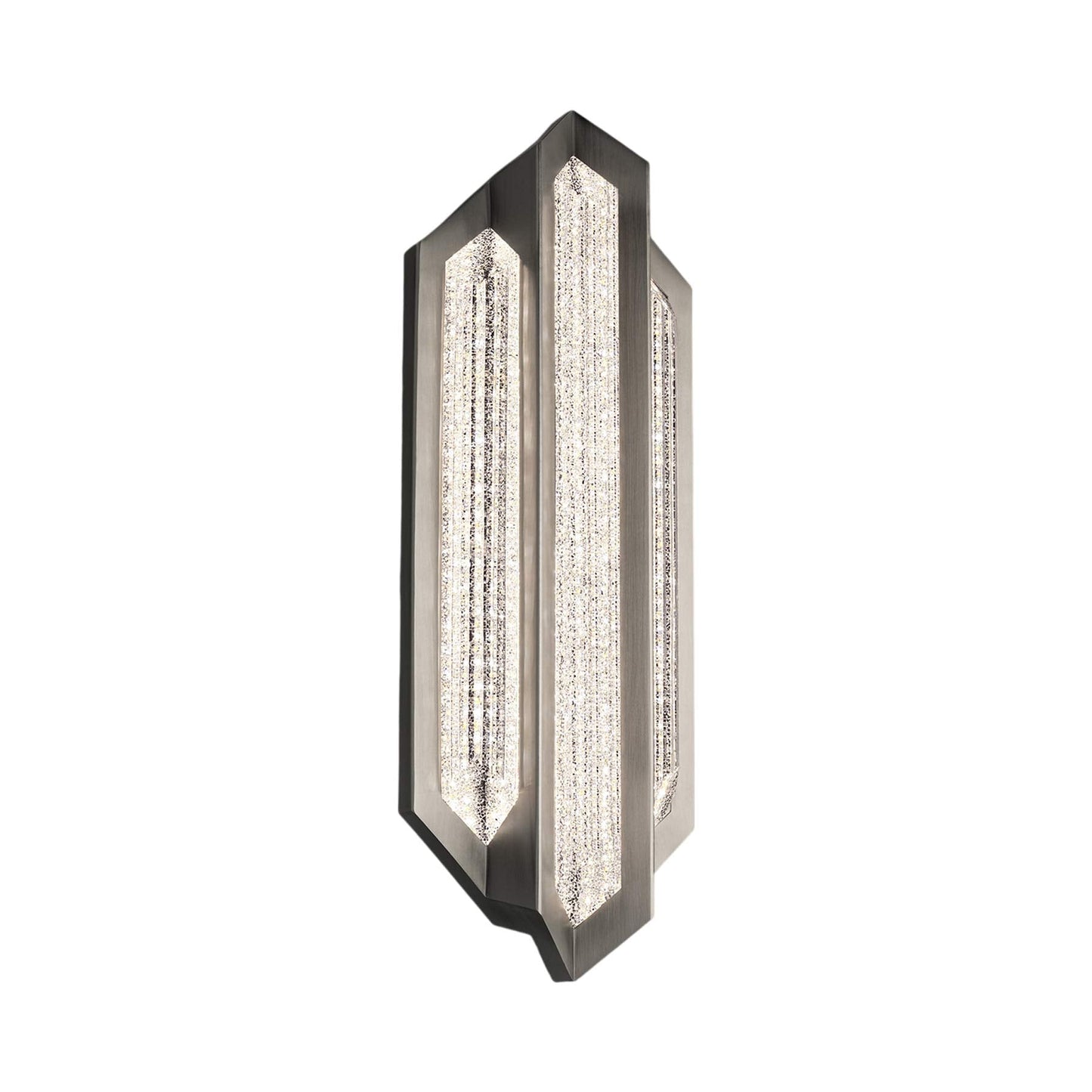 Ariana LED Wall Light in Brushed Nickel.