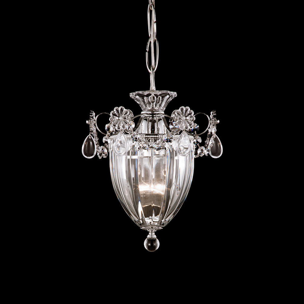Bagatelle Mini Pendant Light in Polished Silver(Heritage Handcut Crystal/1-Light).