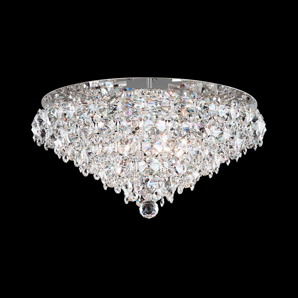 Baronet Flush Mount Ceiling Light (Clear Optic/6-Light).