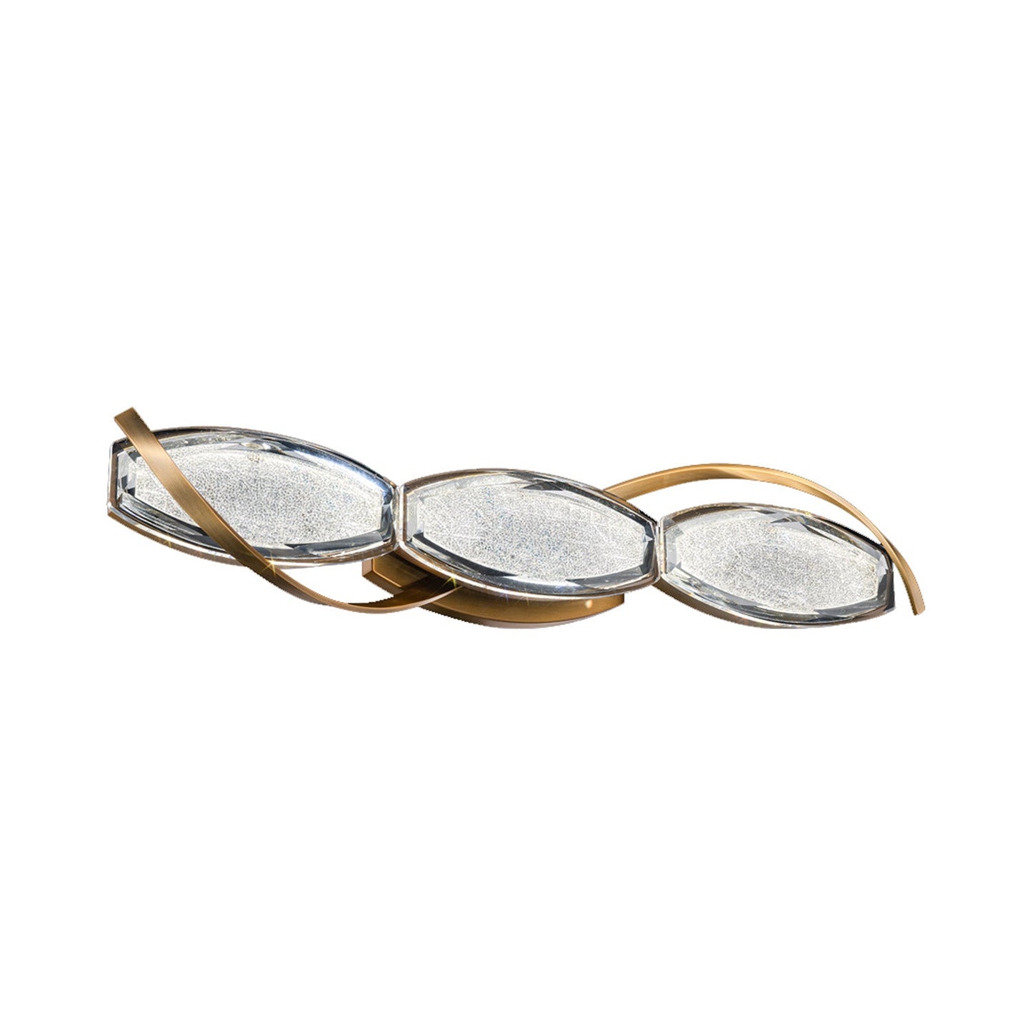 Bijoux LED Bath Vanity Light in Aged Brass (27-Inch).