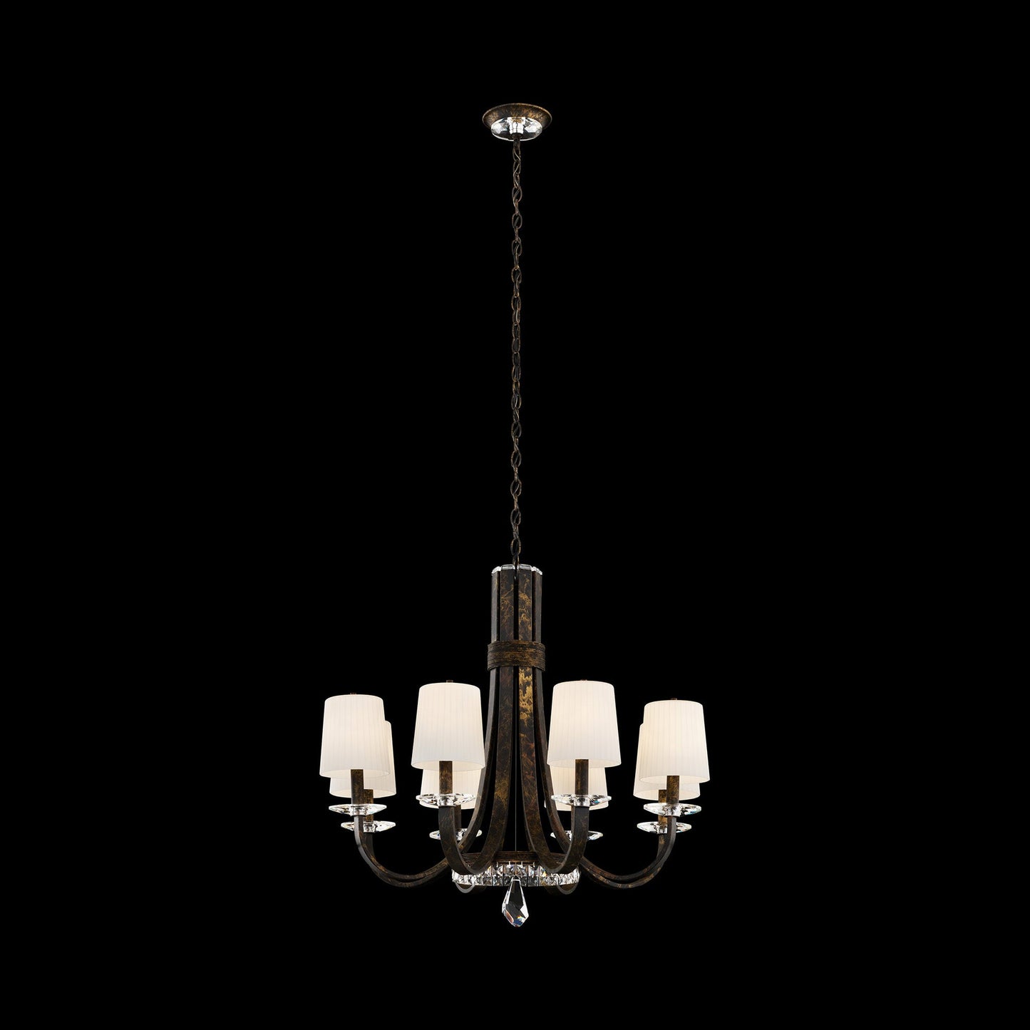 Catalena Chandelier in Heirloom Bronze/Glass (8-Light).