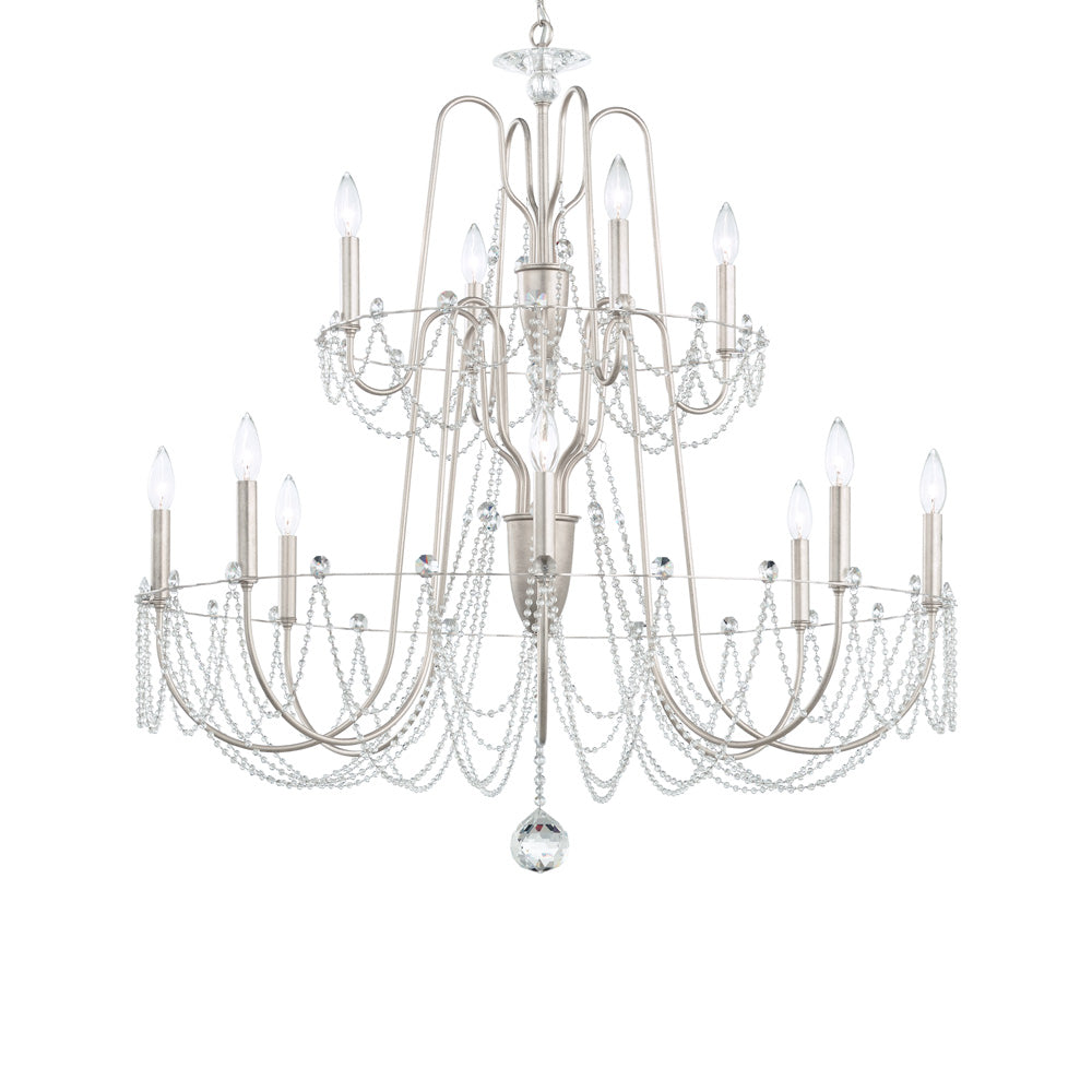Esmery Chandelier in Antique Silver (12-Light).