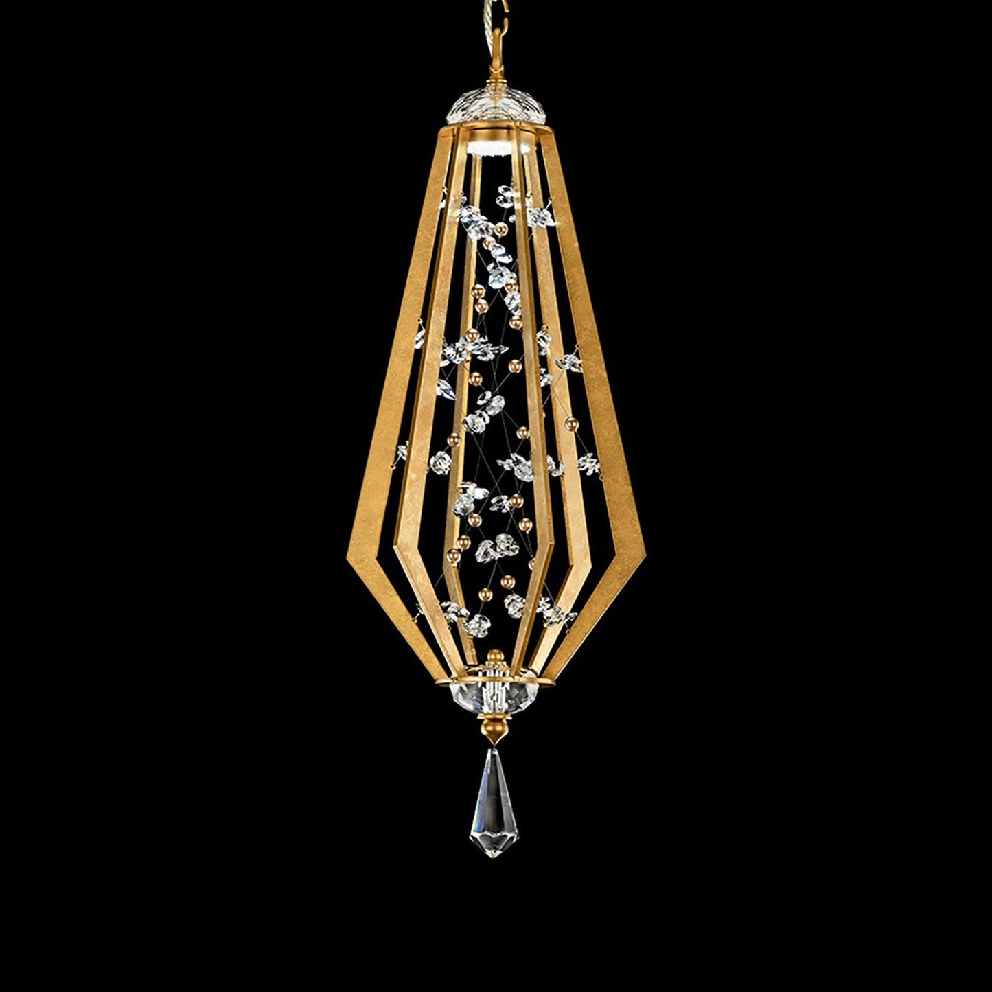 Eternity LED Pendant Light in Heirloom Gold (Large).