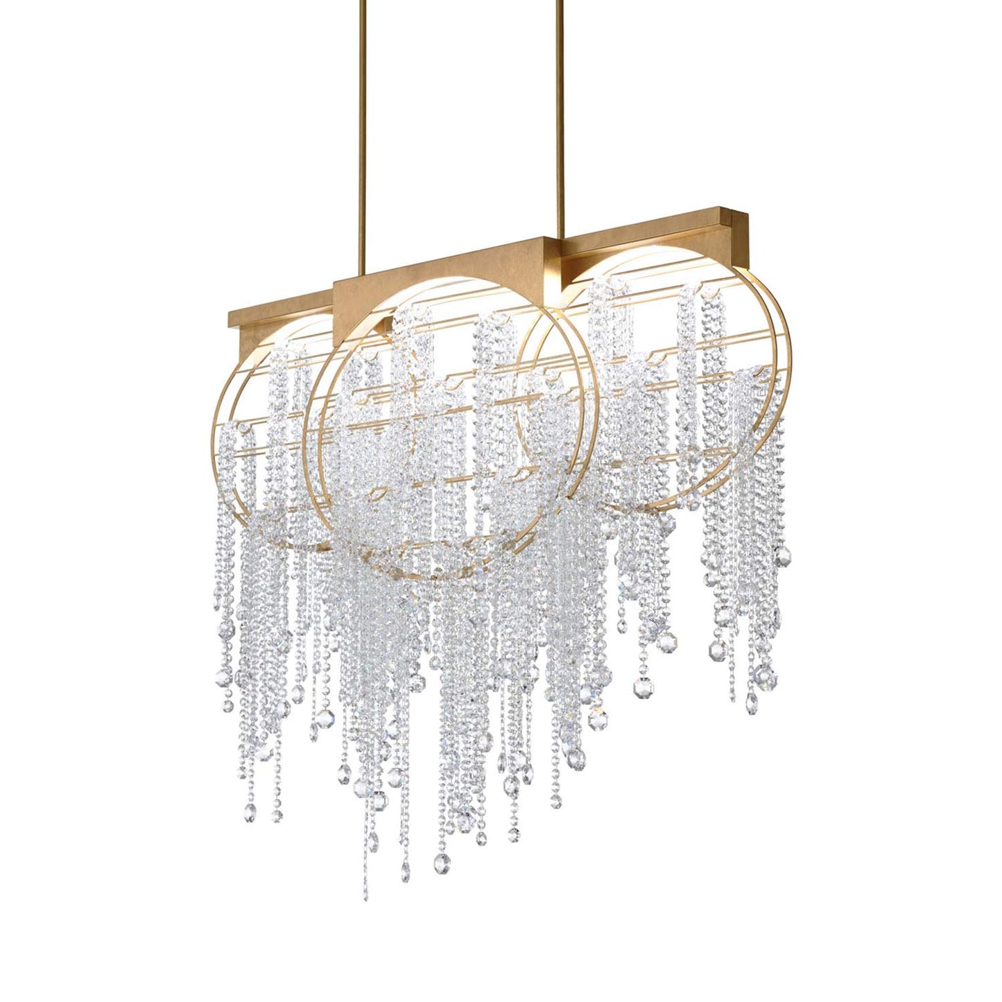 Fantasia LED Pendant Light in Heirloom Gold (48-Inch).