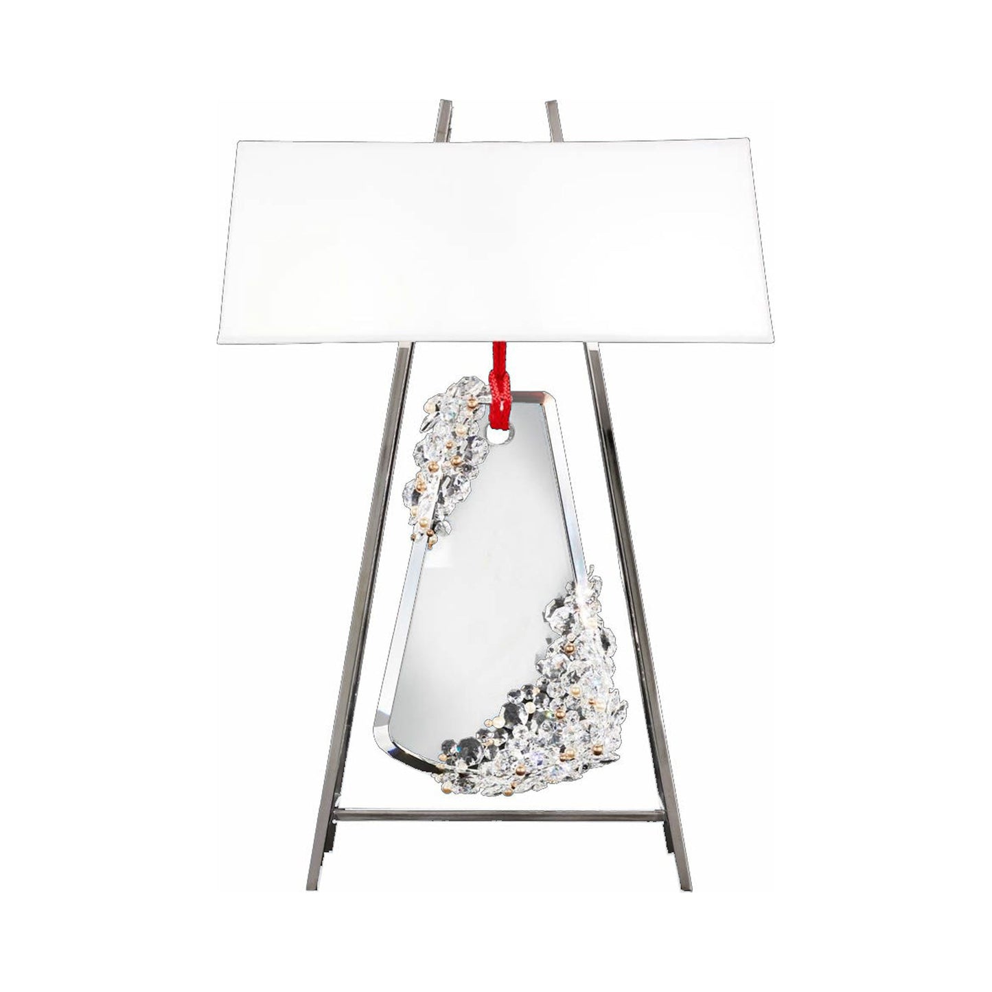 Flora Table Lamp in Red.