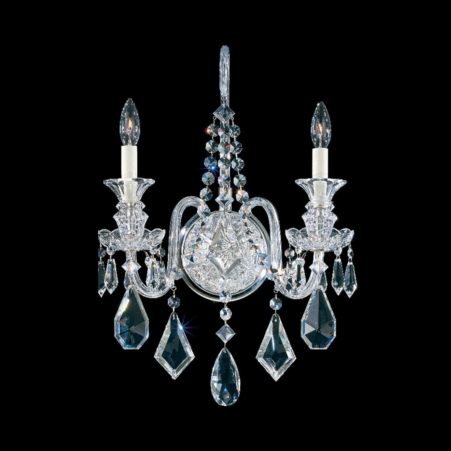 Hamilton Wall Light in Silver (2-Light).