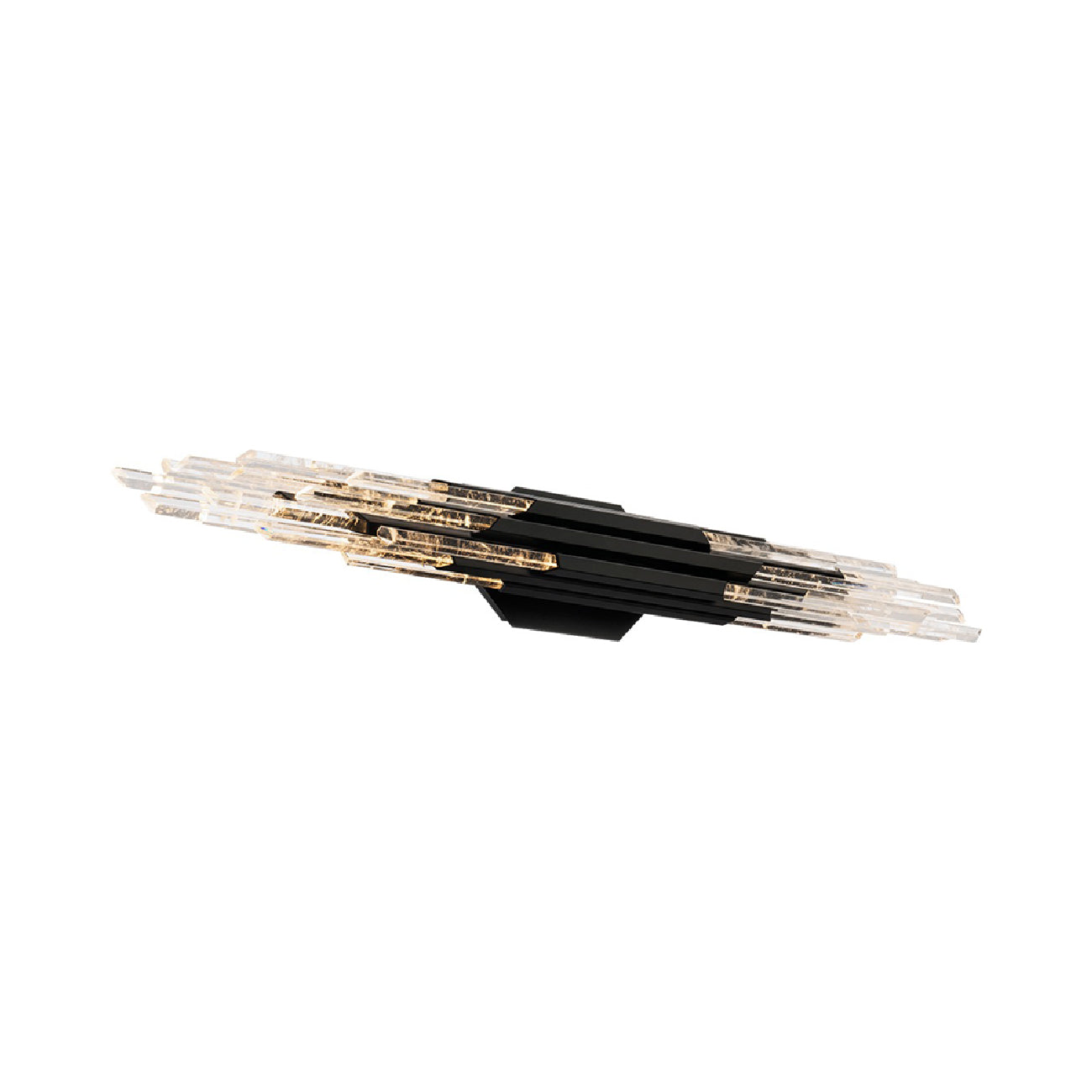 Organza LED Bath Vanity Light in Black (Large).