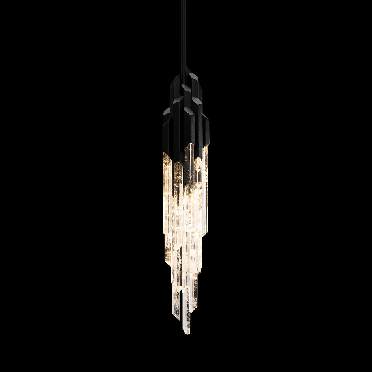 Organza LED Pendant Light in Black.