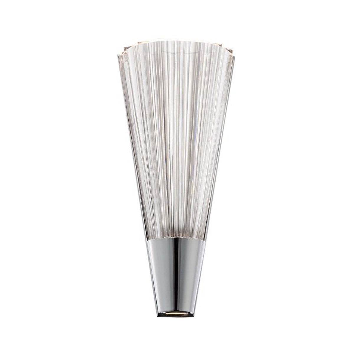 Origami LED Wall Light in Chrome.