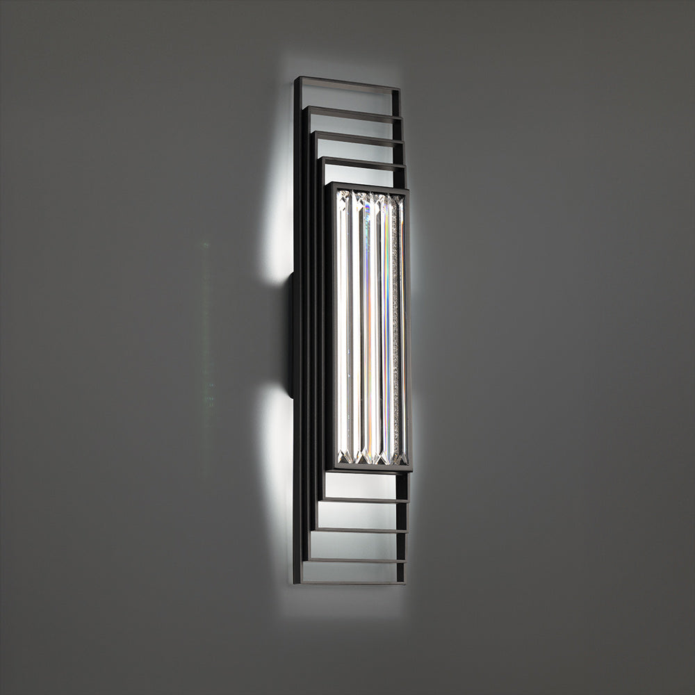 Terrace LED Wall Light in Black.