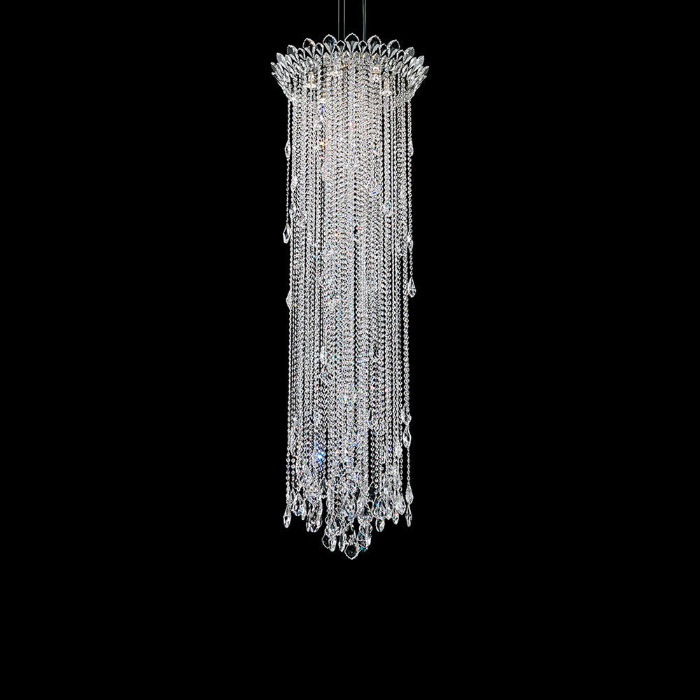 Trilliane Strands Vertical Pendant Light in Heritage Handcut Crystal (6-Light).