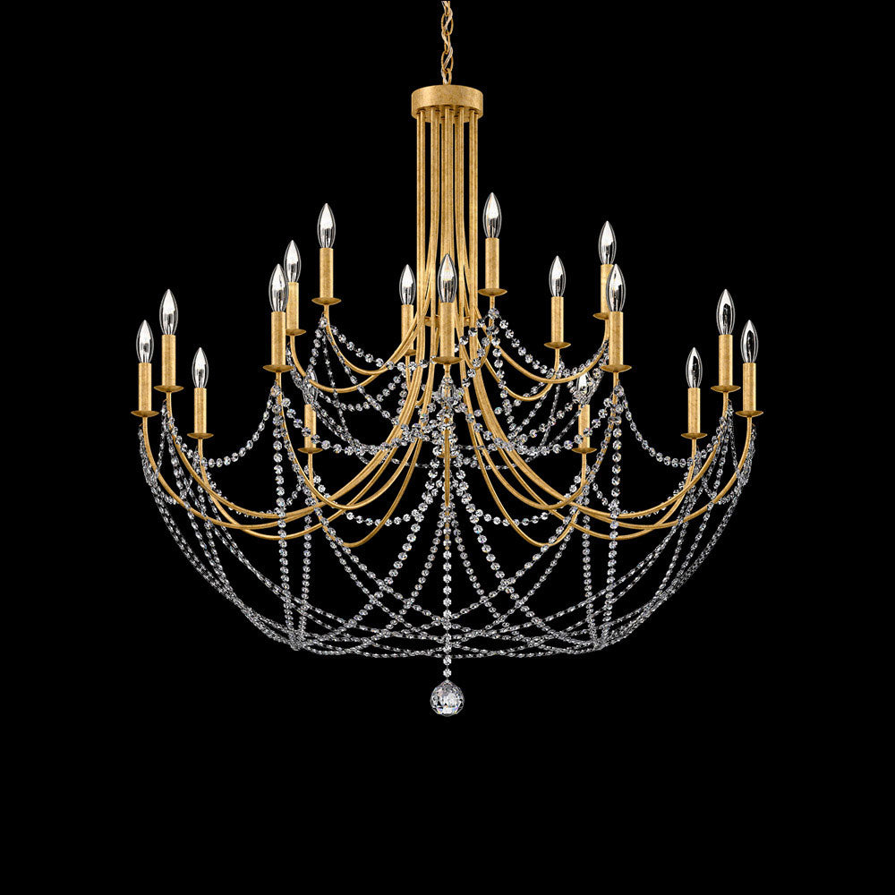 Verdana Chandelier in Heirloom Gold (18-Light).