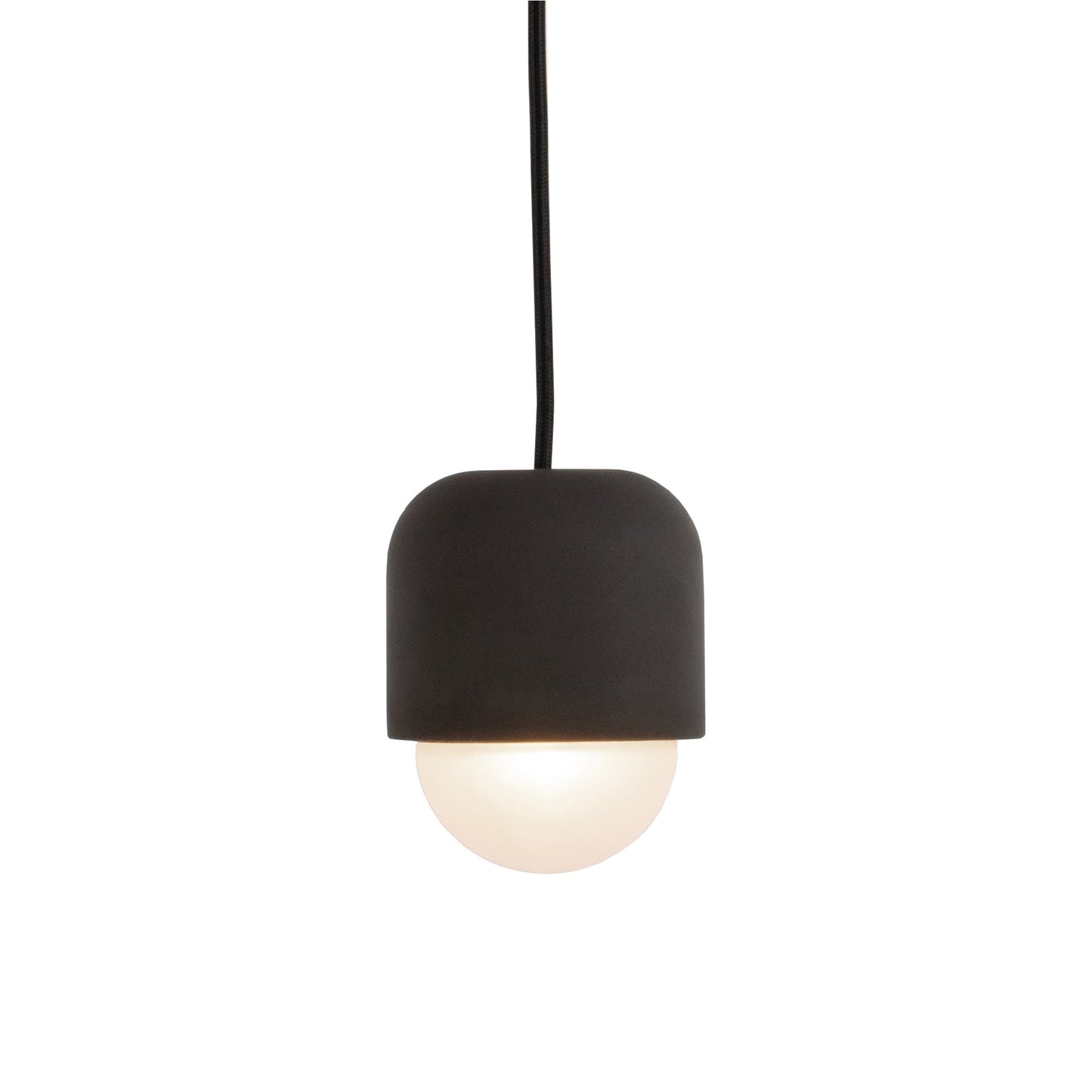 Castle Muse LED Pendant Light in Concrete Dark Grey.