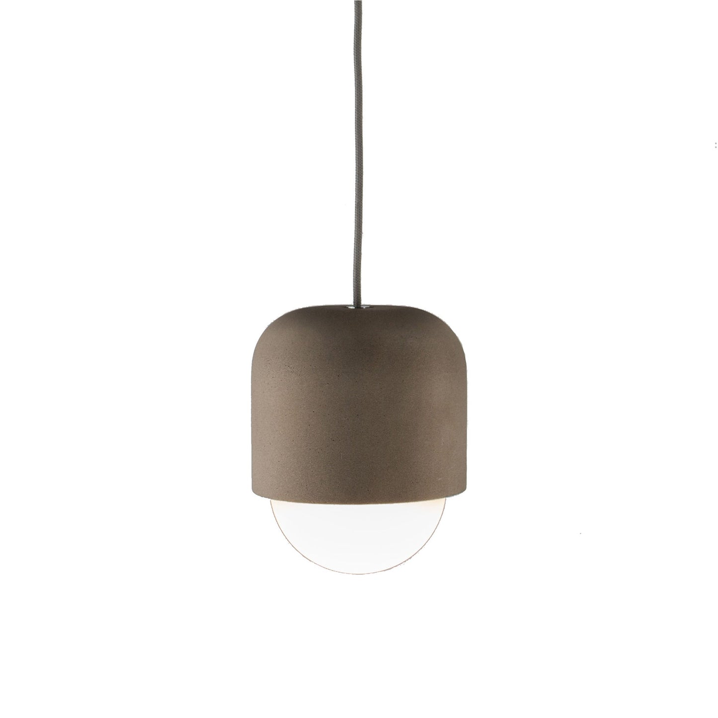 Castle Muse LED Pendant Light in Concrete Gray.