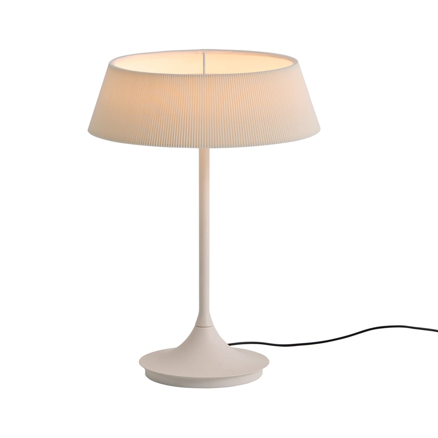 Halo LED Table Lamp in White.