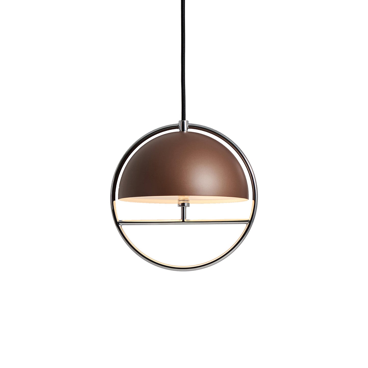 Huan Pendant Light in Pearl Cocoa/Chrome (Large).