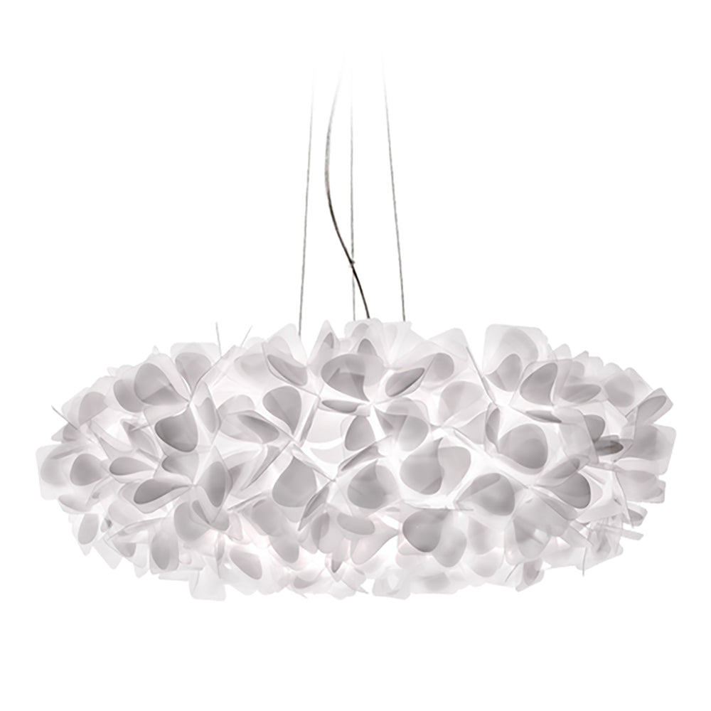 Clizia Mama Non Mama Pendant Light in White - Transparent Cable (Extra Large).