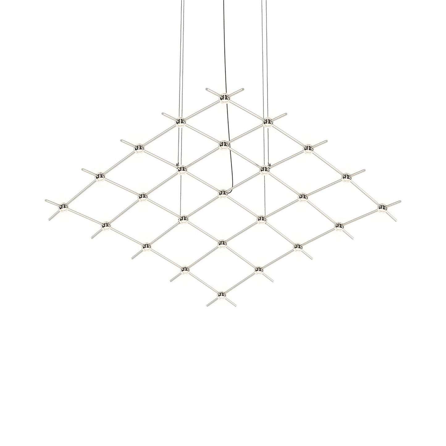 Constellation® Aquarius Medius LED Pedant Light in Satin Nickel/Clear.