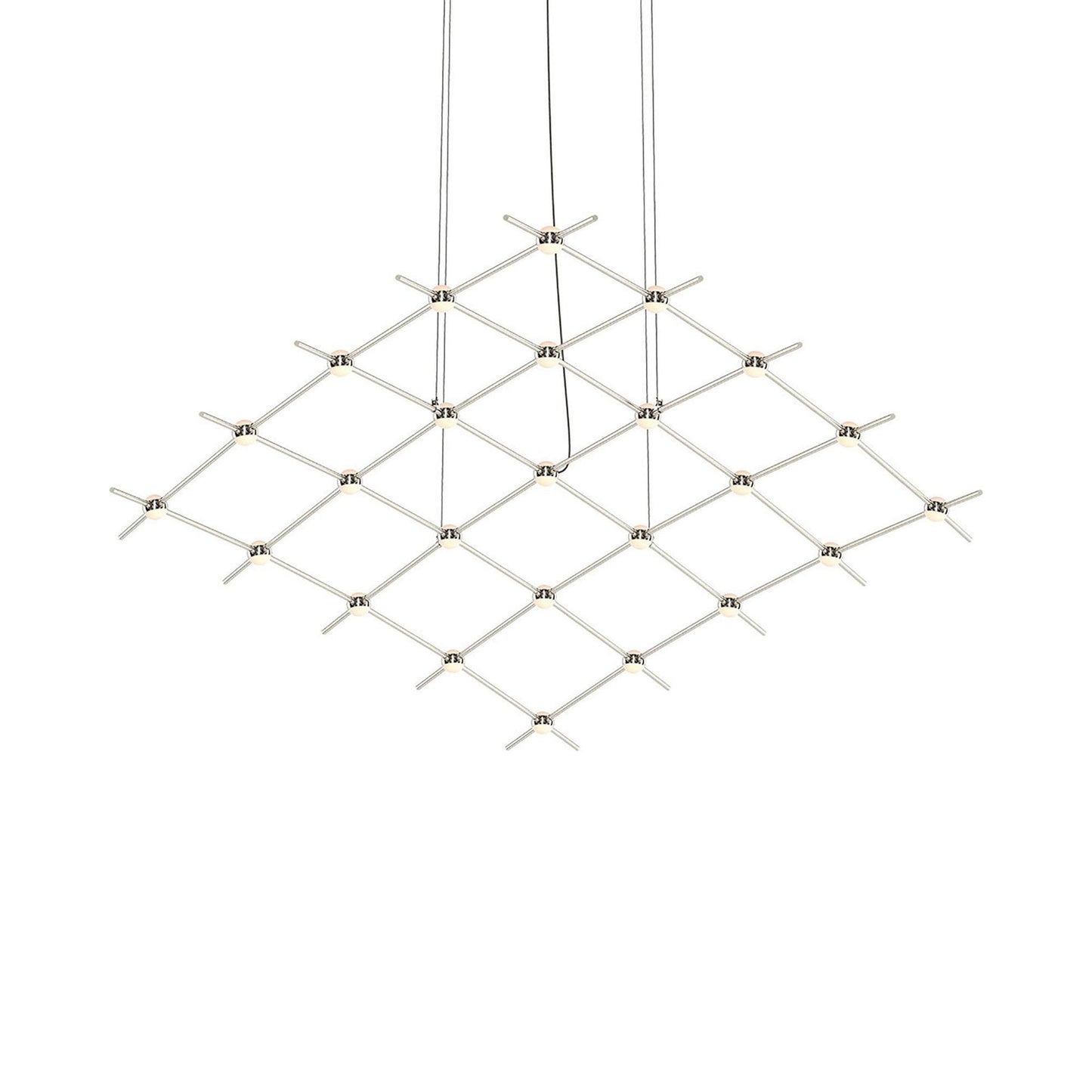 Constellation® Aquarius Medius LED Pedant Light in Satin Nickel/White.