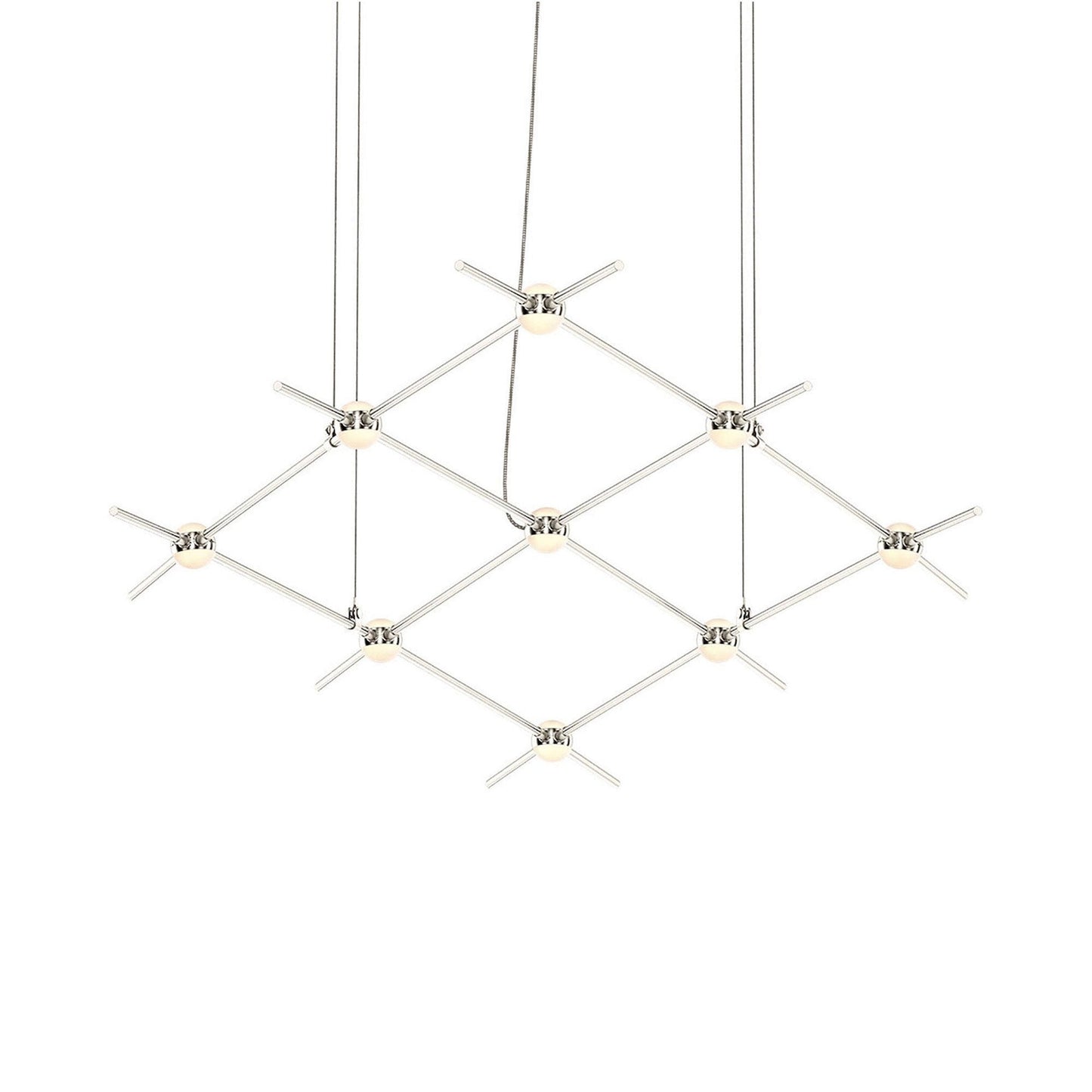 Constellation® Aquarius Minor LED Pedant Light in Satin Nickel/White.