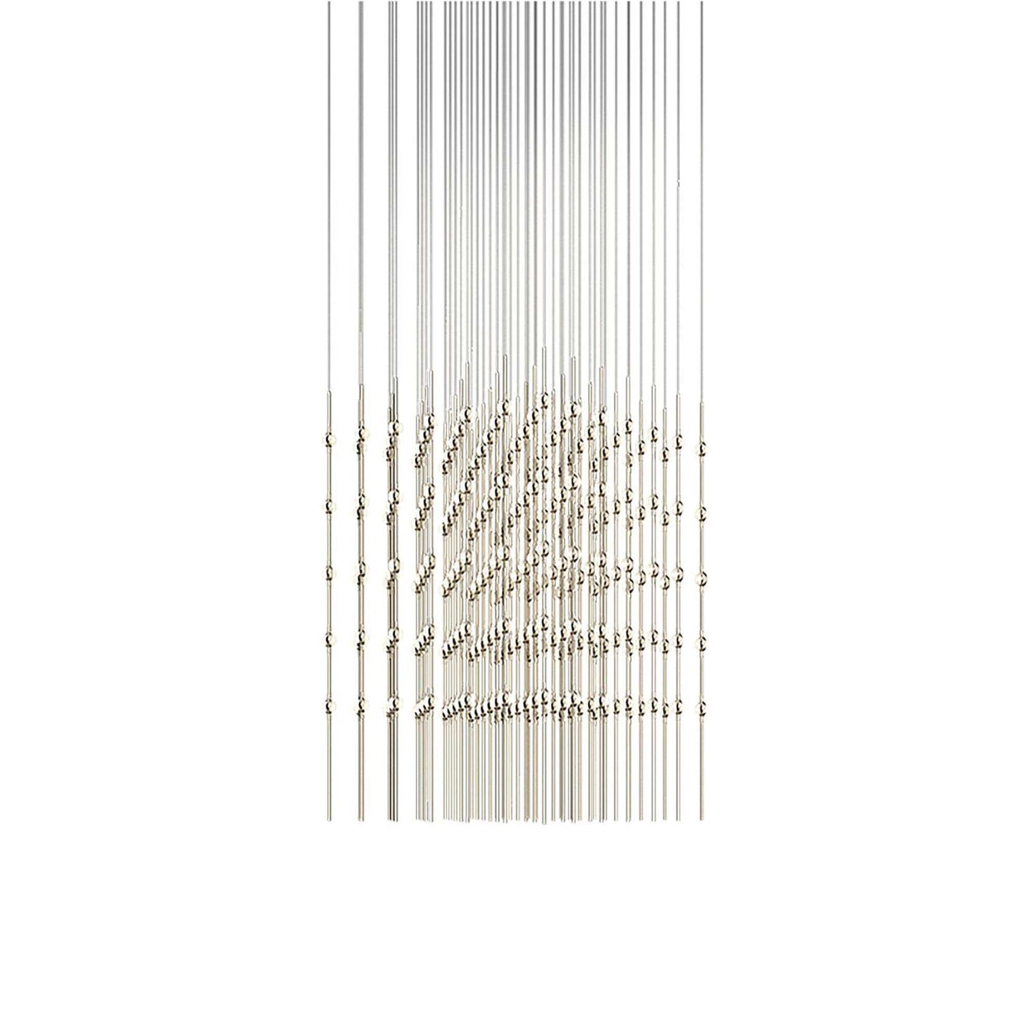 Constellation® Cosmic Cube LED Pendant Light in Satin Nickel/Clear (245-Light).