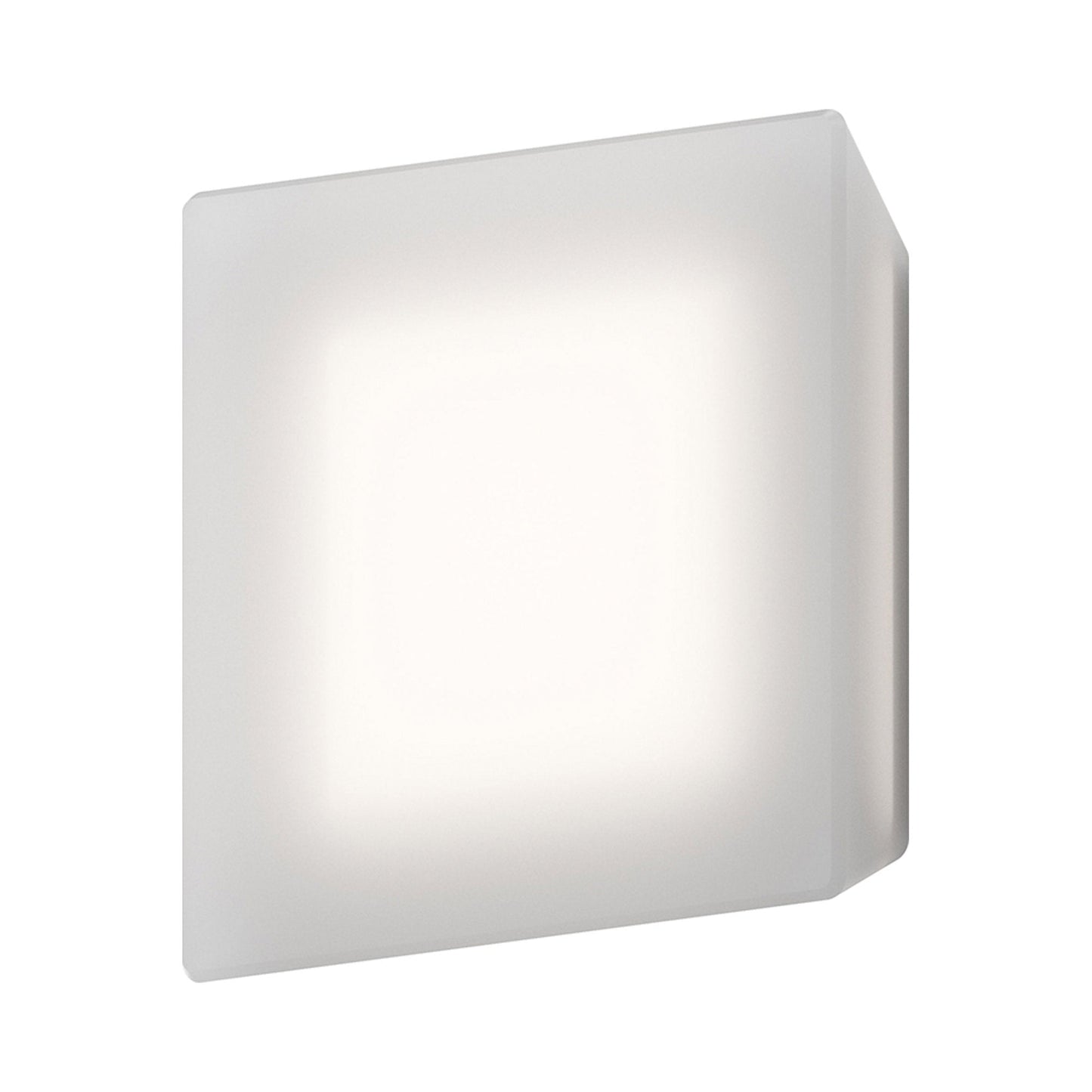 Mist LED Wall Light in Clear Etched Glass.