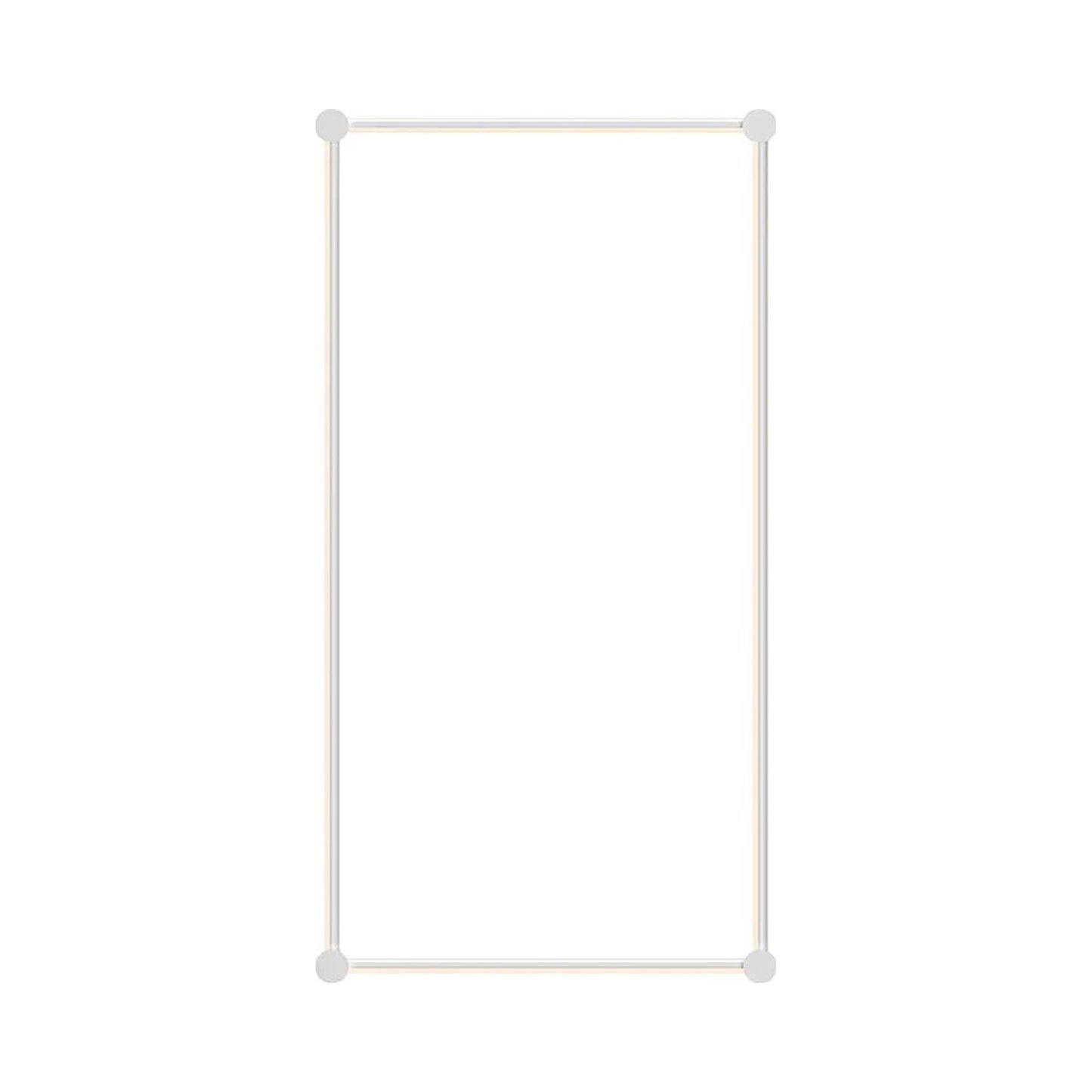 Purolinear 360™ Rectangle LED Wall Light in Satin White.