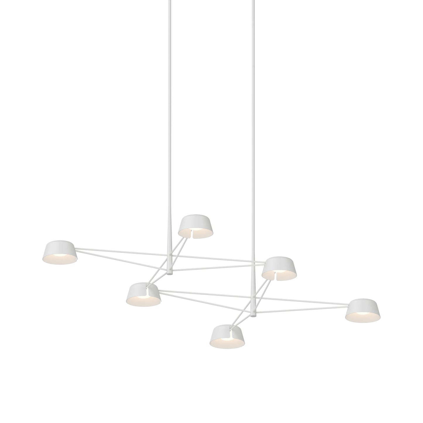 Ray Linear LED Chandelier in Warm Gray (Warm Gray).