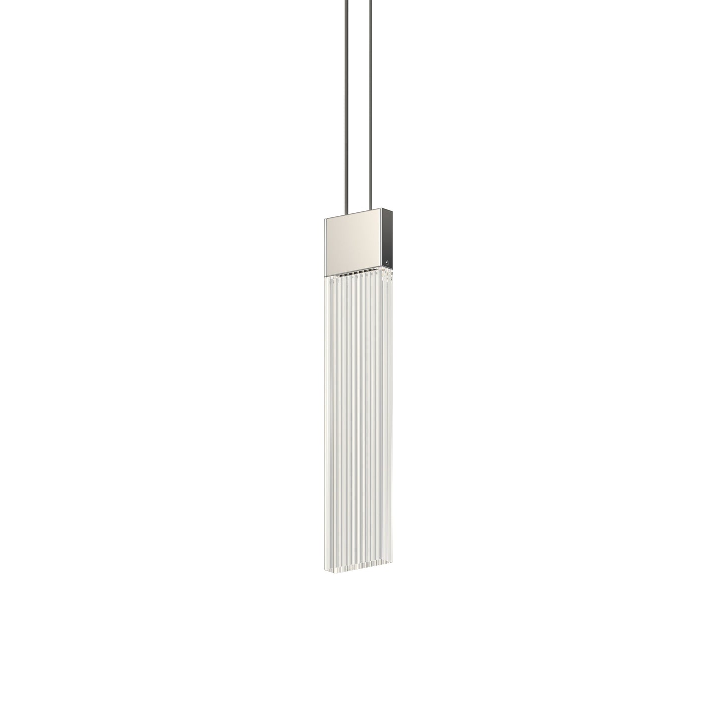 V Panels Thin LED Pendant Light in Polished Chrome.