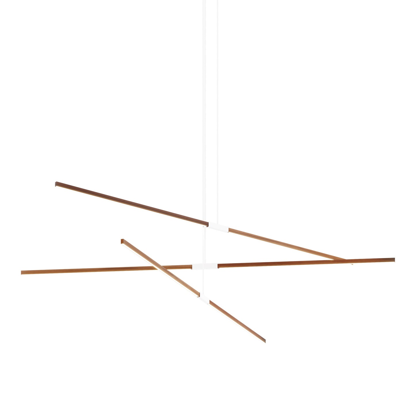 Stickbulb 10ft Multi Light Linear LED Pendant Light in Water Tower Redwood/White.