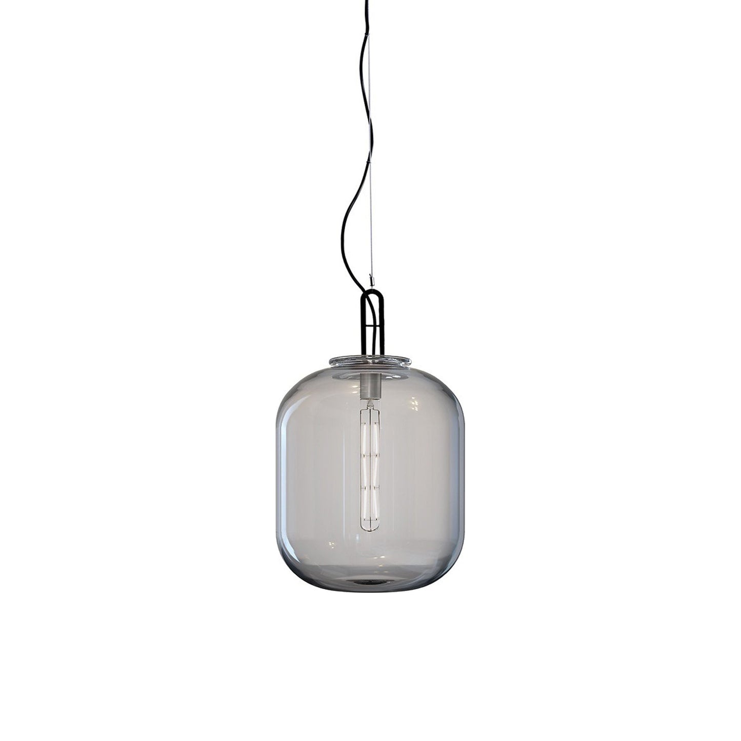 Max Pendant Light in Black/Grey (17.5-Inch).