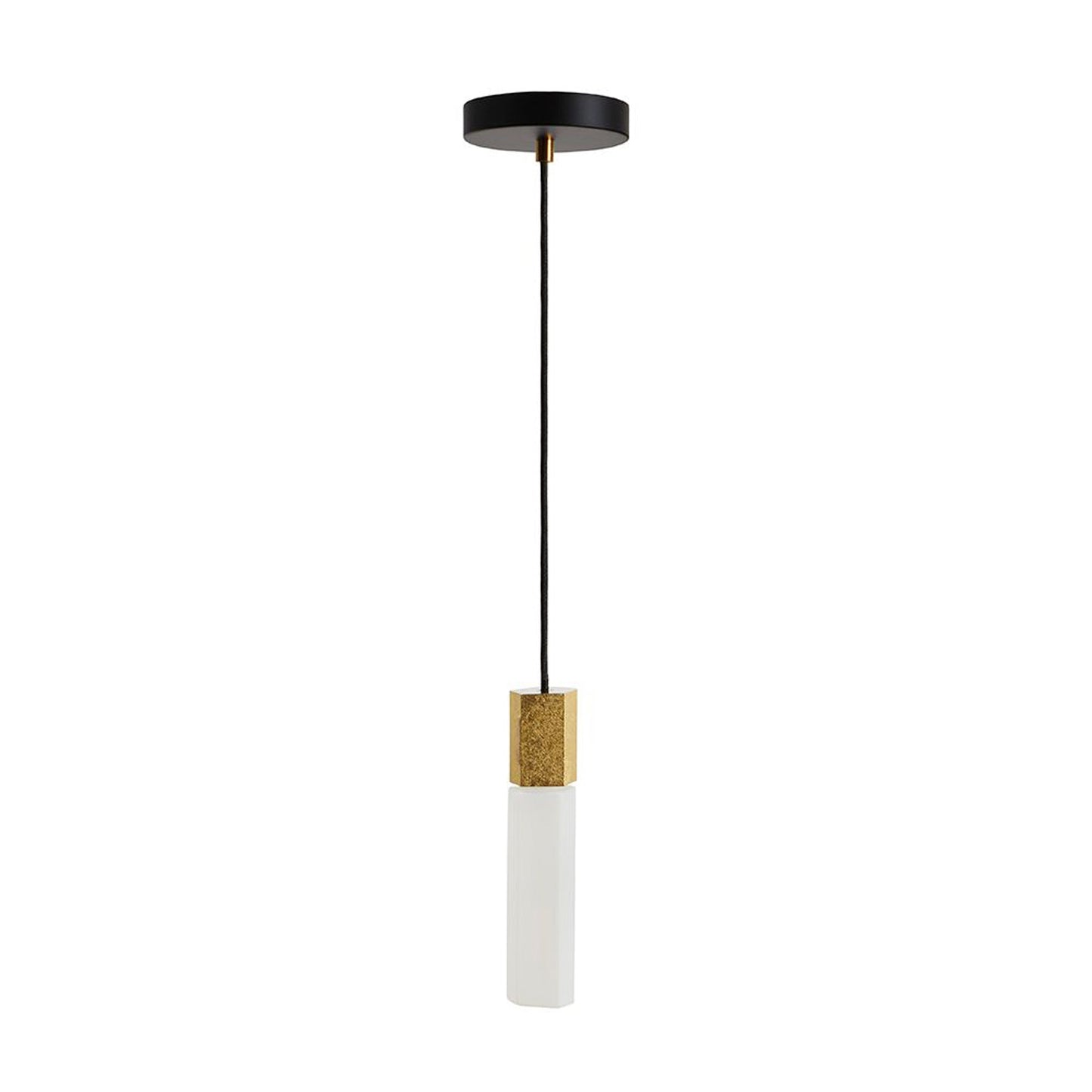 Basalt Pendant Light in Brass.