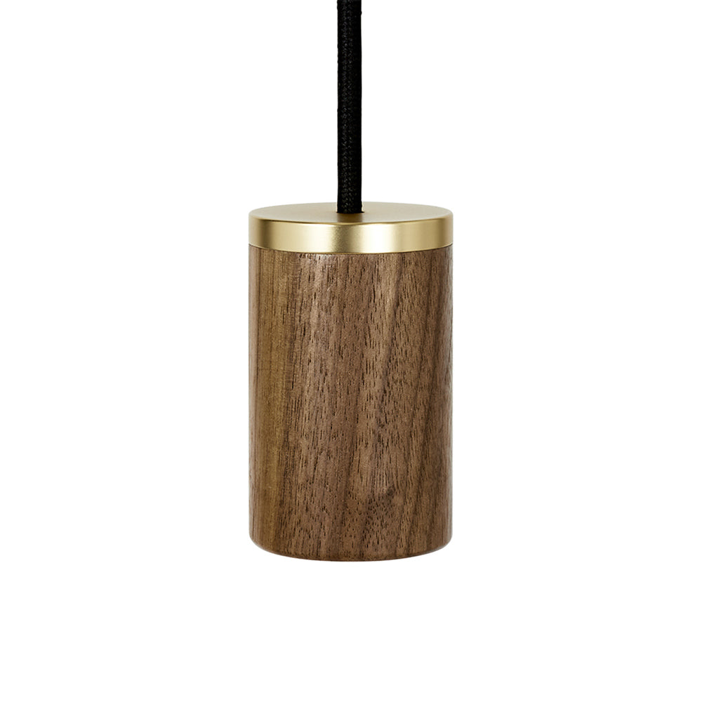 Knuckle Pendant Light in Walnut.
