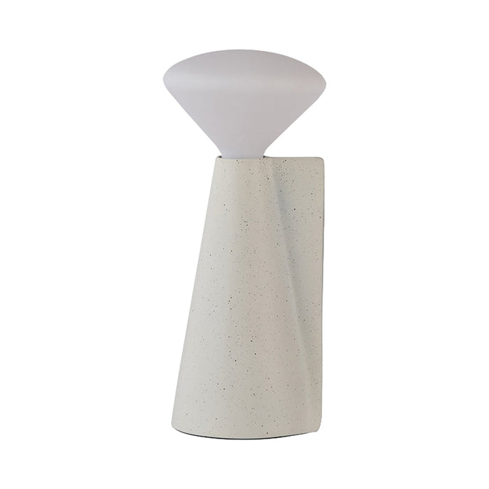 Mantle Table Lamp in Stone White.