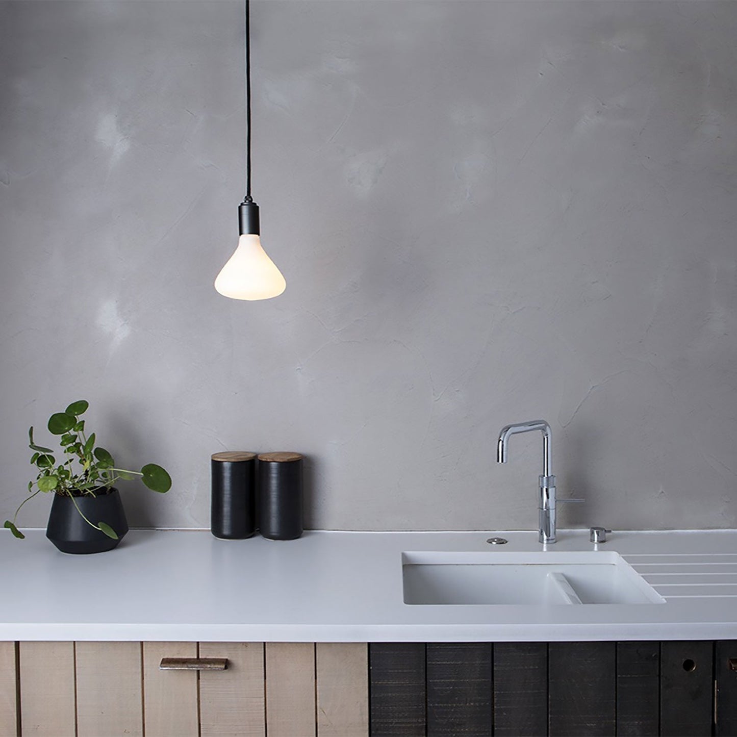 Noma Medium Base BR45 Type LED Bulb in Kitchen.