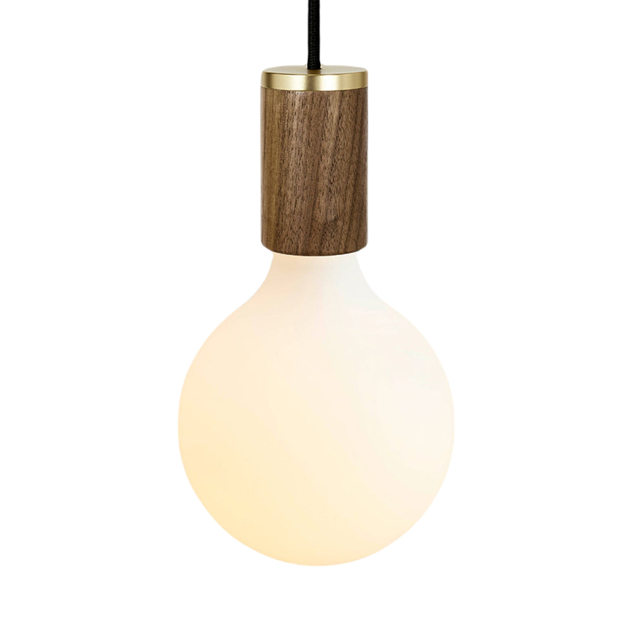 Porcelain III Pendant Light in Walnut.