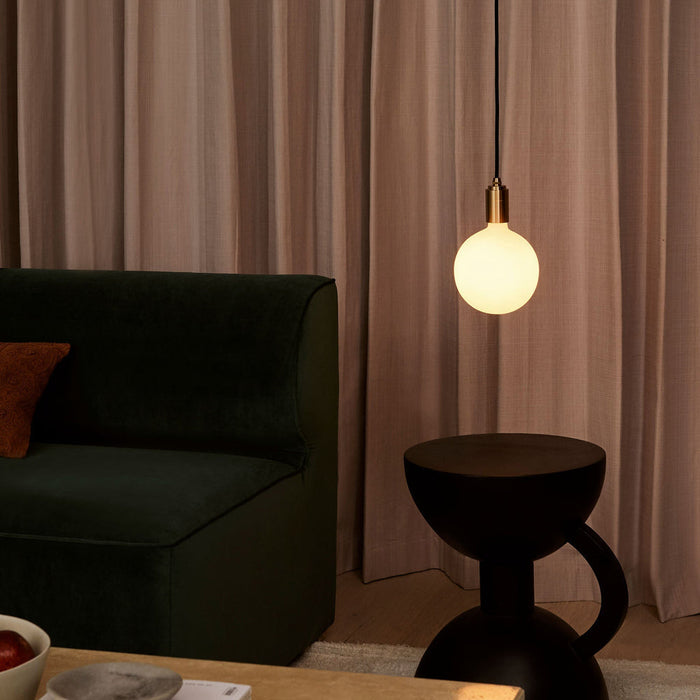 Sphere IV Pendant Light in living room.